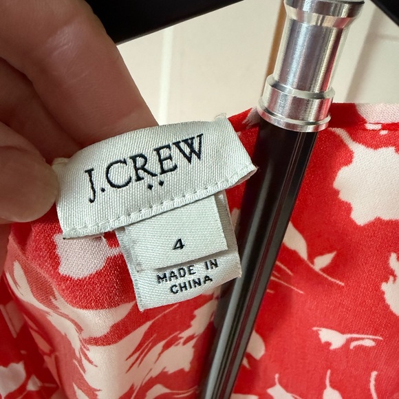 J. Crew Red and White Floral Mini Dress - Picture 3 of 5
